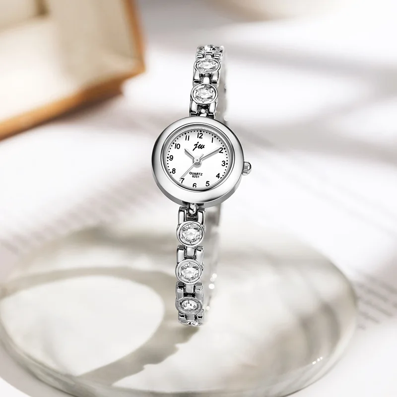 Relojes de mujer, pulseras exquisitas de lujo ligeras, reloj de cuarzo compacto resistente al agua a la moda, relojes para mujer, regalos