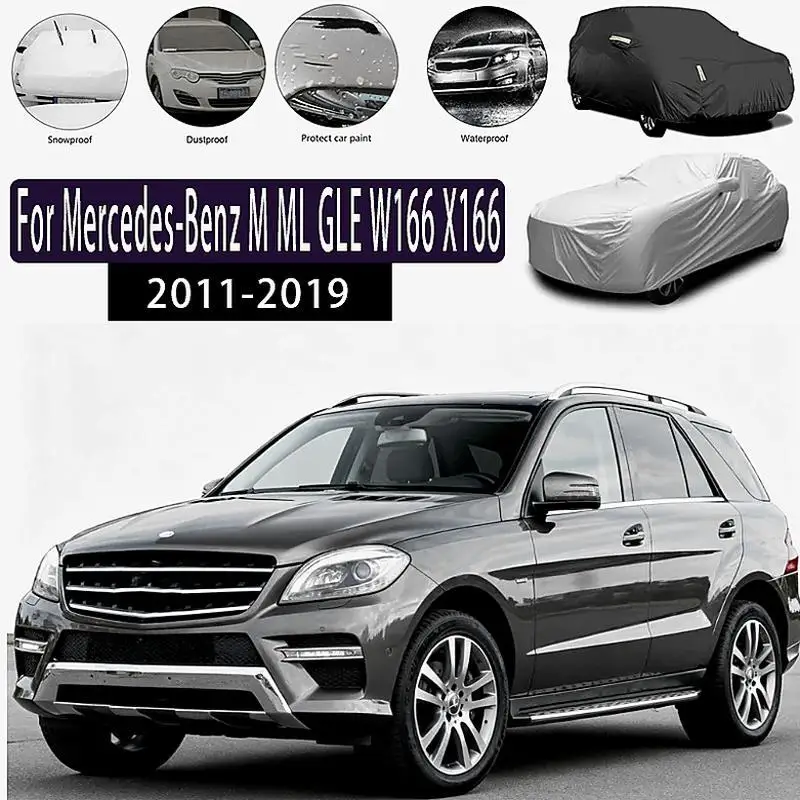 

For Full Waterproof Dustproof Outdoor Protection Sunshade for Mercedes Benz M ML GLE W166 X166 Car Covers