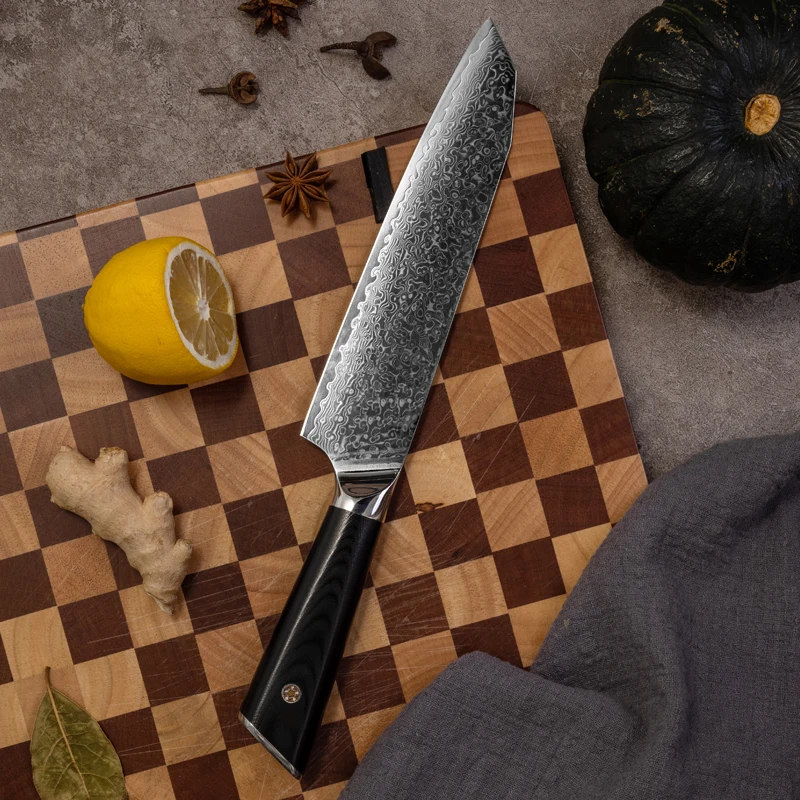 

7 Inch Santoku Knife G10 Handle 67 Layers Damascus Steel VG10 Blade Chef Cleaver Slicing Professional Japanese Kitchen Knives