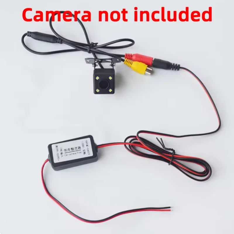 Rectifier DC 12V Power Car Rear View Camera Power Relay Capacitor Auto Car Camera Filter Relay Capacitor Filter Connector