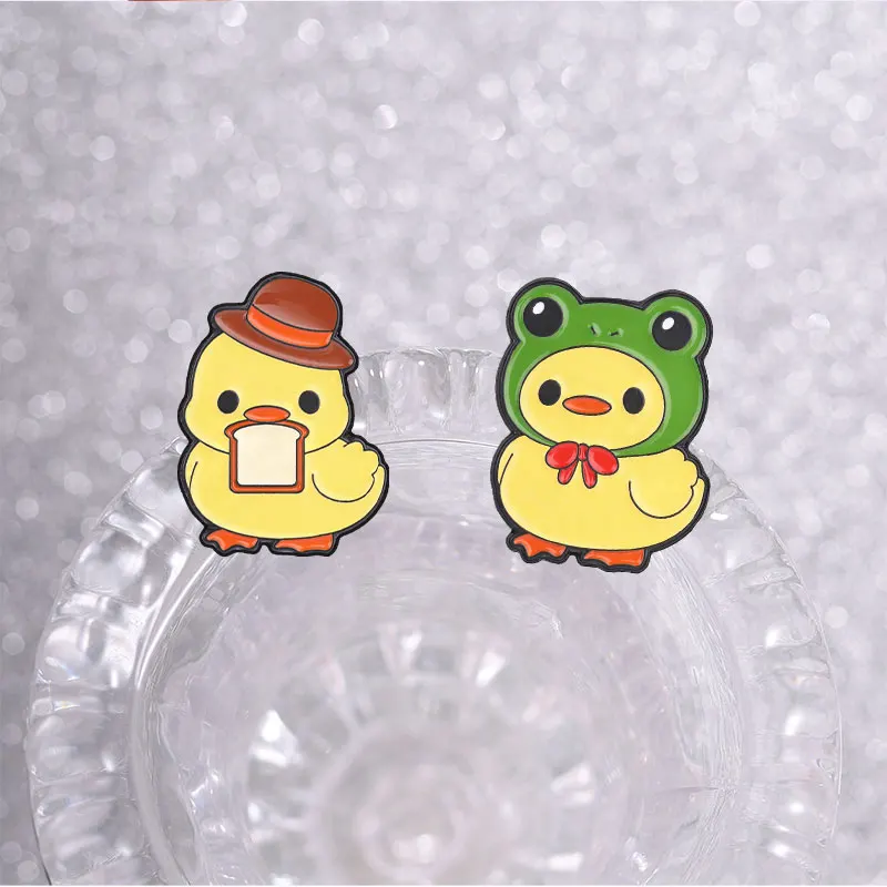 13style Cartoon Lustige Meme Emaille-Pins, Coding-Küken-Broschen, Erdbeer-Domo-Gans-Frosch-Abzeichen, Tier-Schmuck, Entwickler-Geschenk – Detail 8