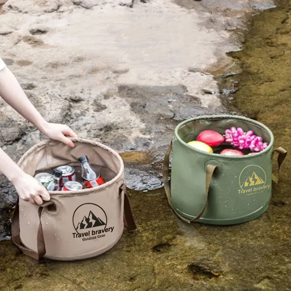Car Folding Bucket Waterproof Foldable Sink Travel Foldable Basin Camping Hiking Fishing Storage Bucket Fishing Gear Supplies view 4