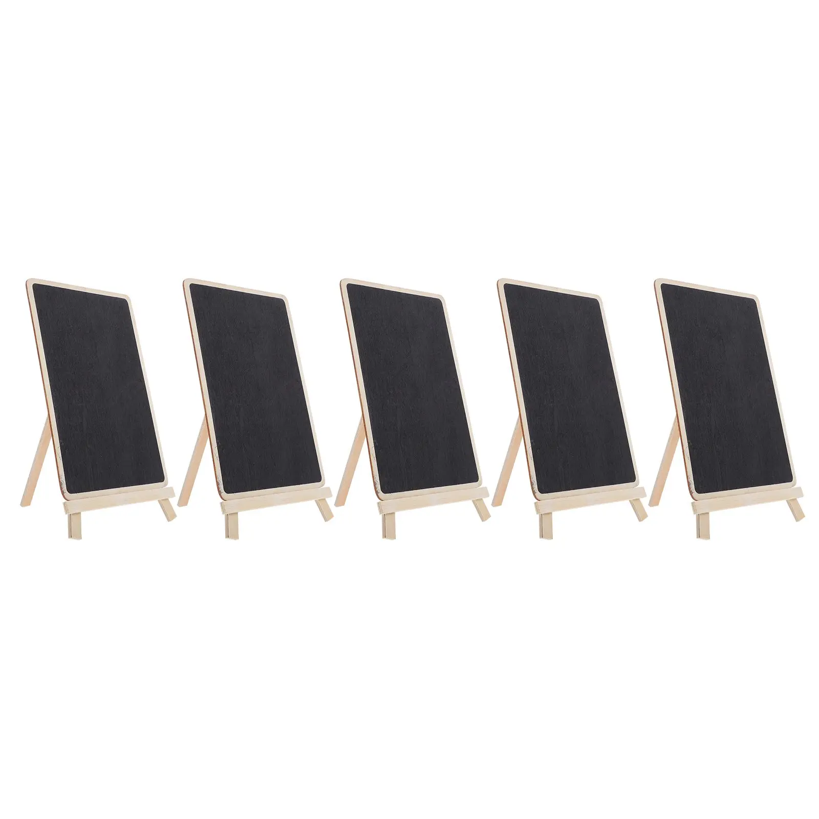 5 Pcs Chalkboard Sign Vertical Blackboard Signs for Tables Easel Boxwood Decorative