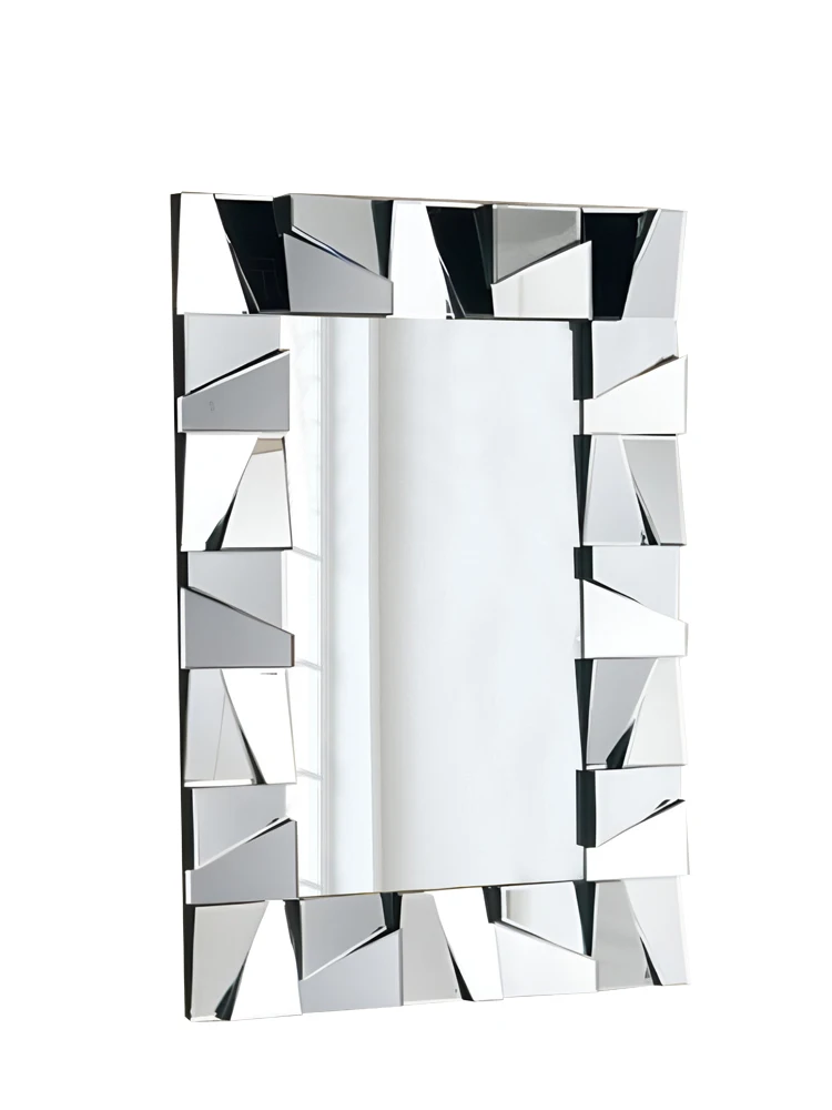 

European three-dimensional entrance decorative mirror wall-mounted fashionable bathroom mirror dressing mirror