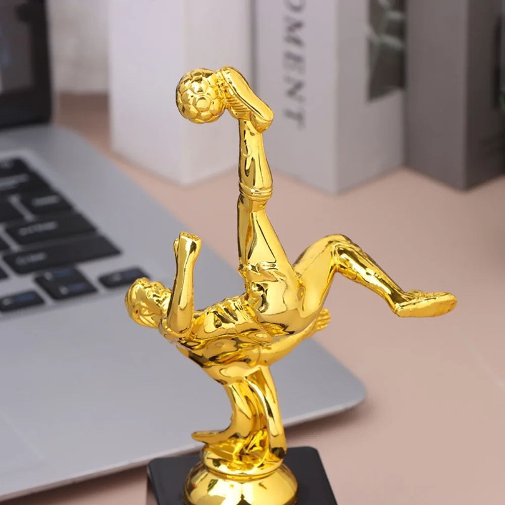 Children's Gold Trophy Awards Football Plastic Model Small Prize Cup Competition Soccer School Rewarding Supply Craft Souvenirs