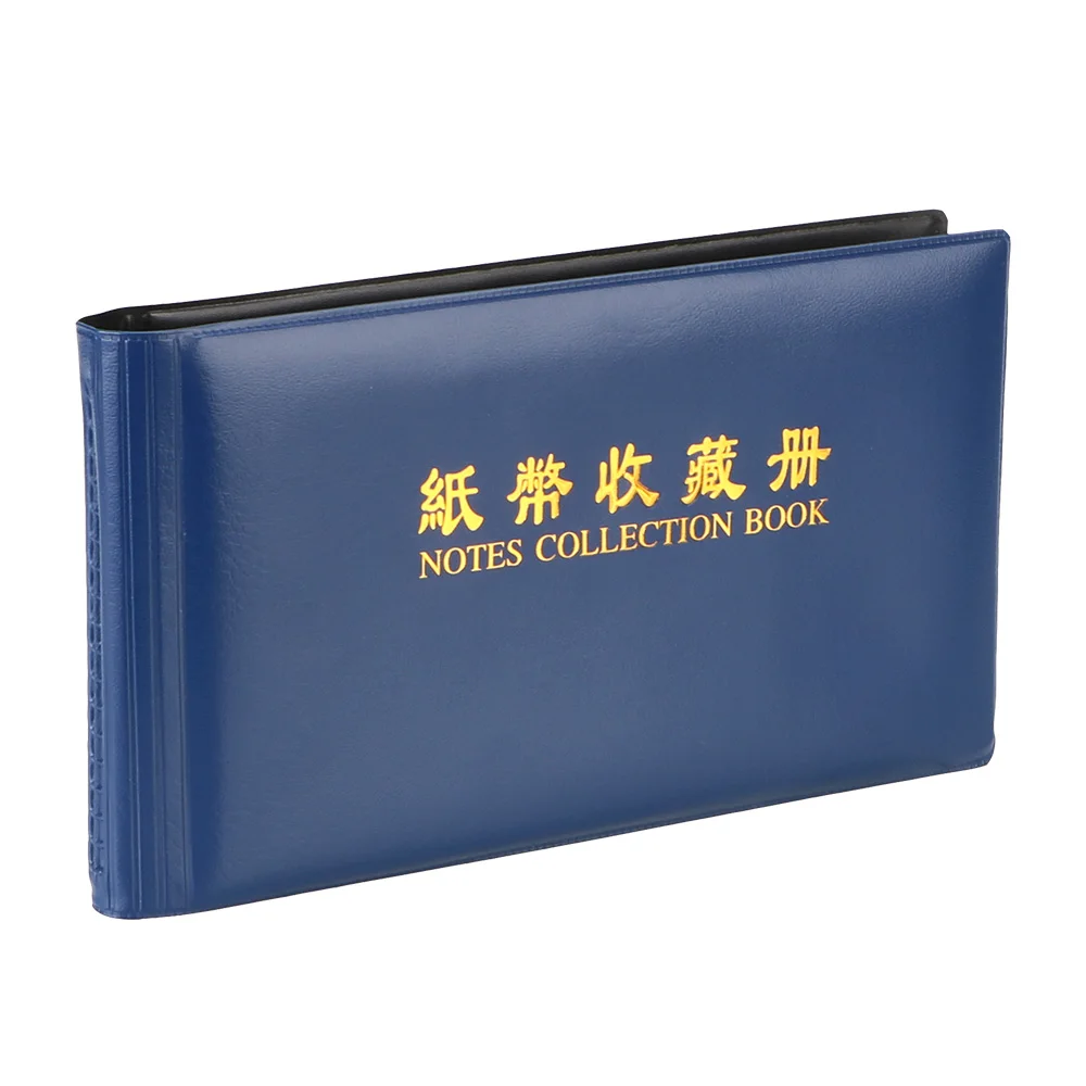 Money Banknote Paper Money Collection Album Collection Pockets 30 Pages Protective Bag Loose Leaf Sheet Creative for Collector