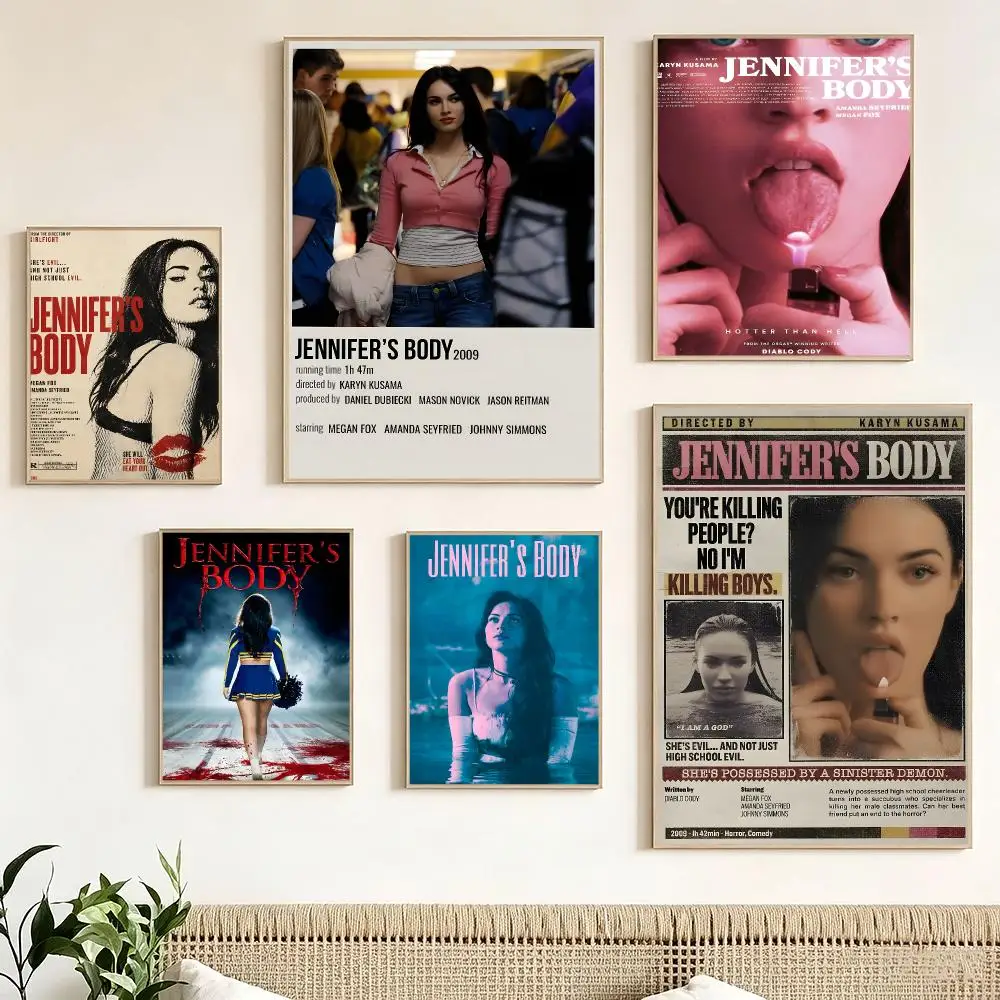 Classic Movie J-Jennifer Body Poster impermeable para el hogar sala de estar dormitorio bar decoracion estetica