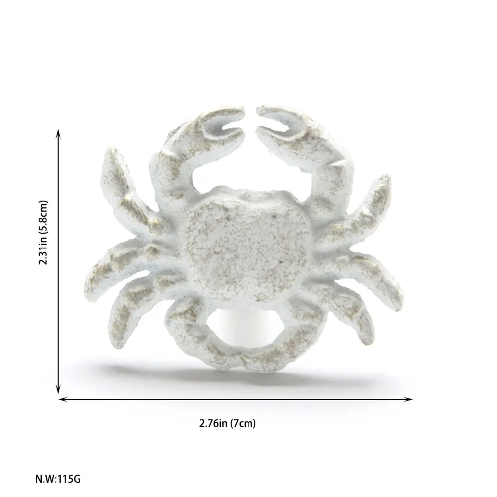 

4Pcs Ocean Animal Drawer Knobs Theme Cabinet Pulls for Dresser Bin Closet Hard Iron Material Stylish Home Decoration