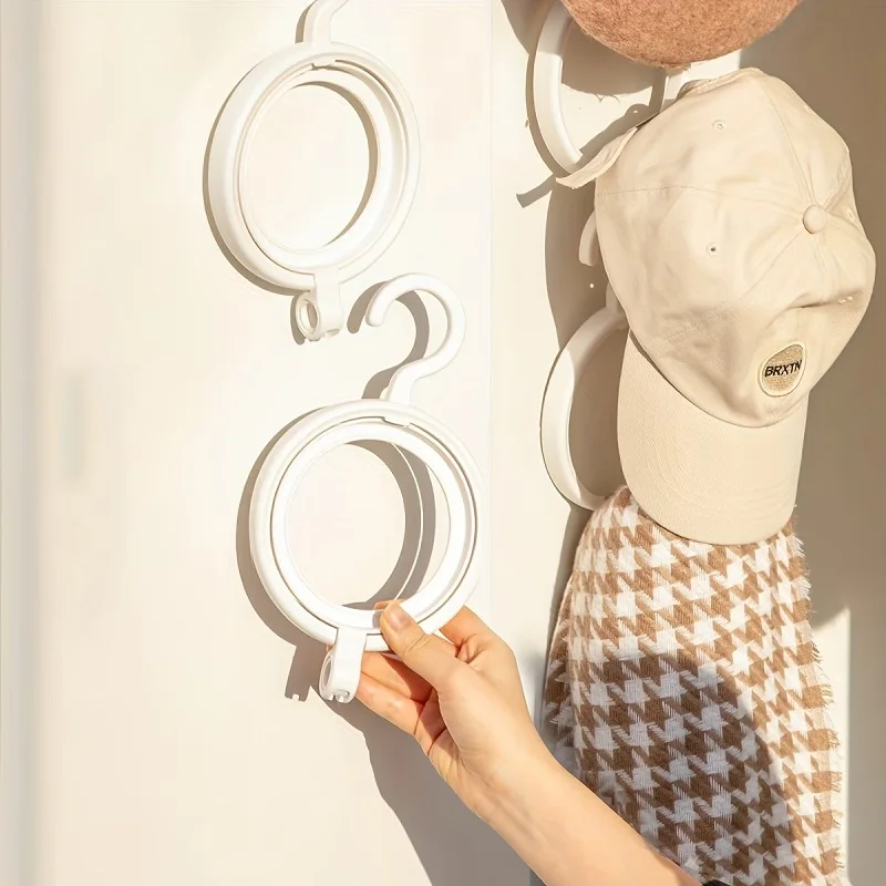 Portable Wig Hanger Hanging Wig Rack Multi-ring Wig Holder Durable Wig Storage Stand, Wig Accessories to Organize Display