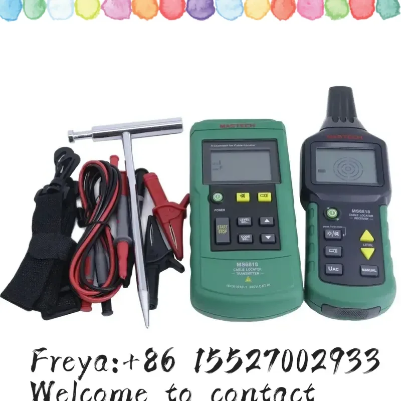 Mastech MS6818 Digital Underground Transmitter Cable Locator Wire Cable Tracker Wall Cable Locator