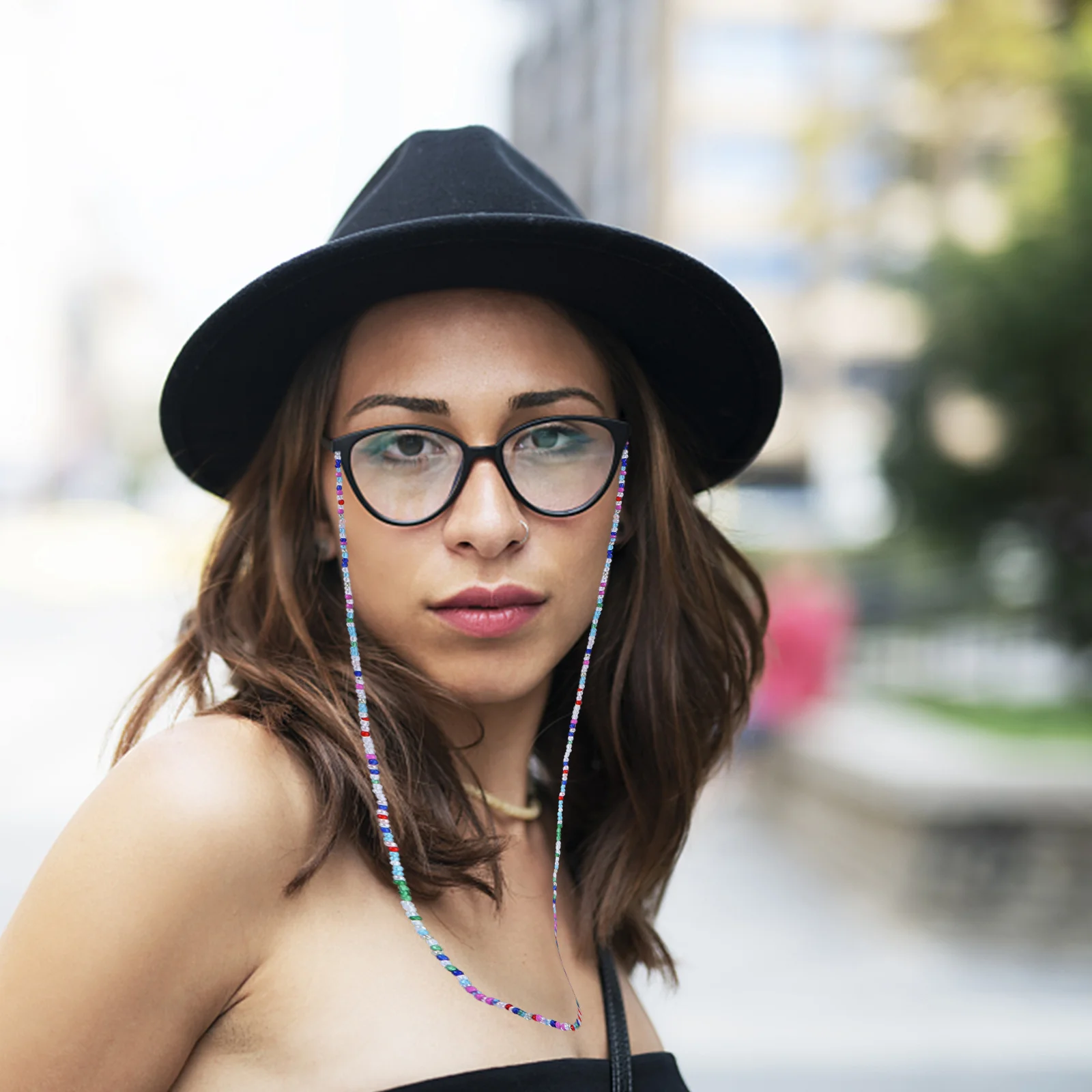 

3Pcs Eyeglasses Chain Bohemian Style Glasses Bead Chain Decorative Non-Slip Eyeglasses Lanyard Accessory Glasses Accessory