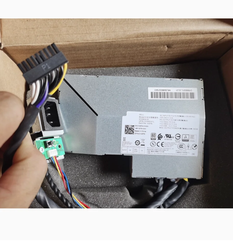 Switching Power Supply For Dell OptiPlex 3240 7440 AIO 18Pin 155W H155EA-00 0143FN 143FN 03PYMT 3PYMT 08KT09 8KT09