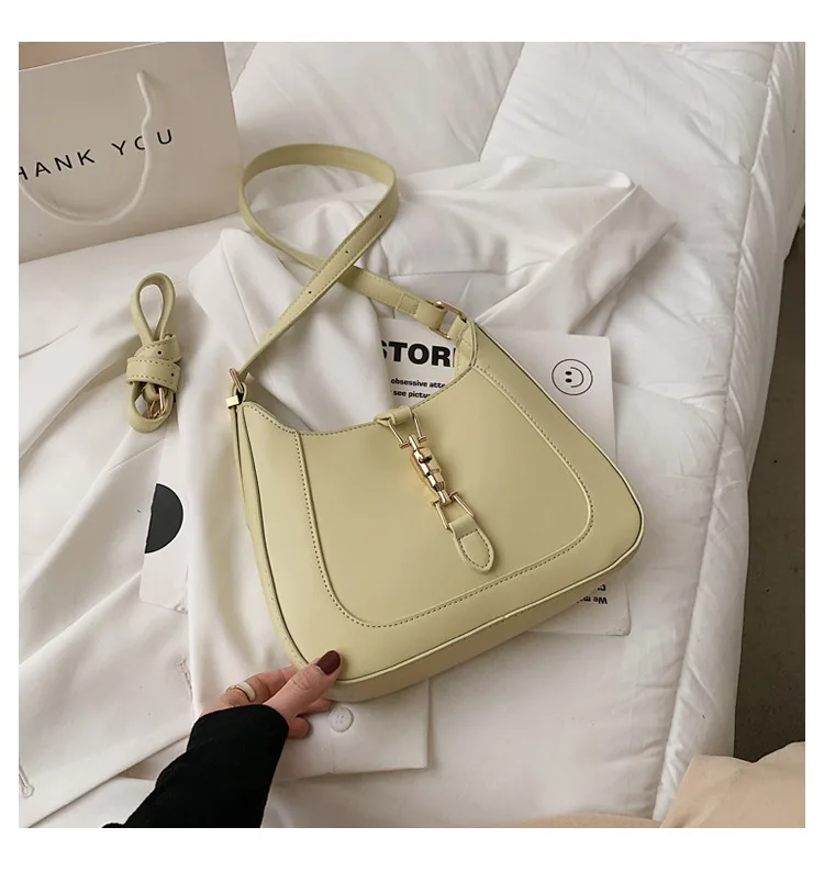 Top Quality Luxury Brand Purses and Handbags Designer Leather Shoulder Crossbody Bags for Women Dual Straps Underarm Sac A Main