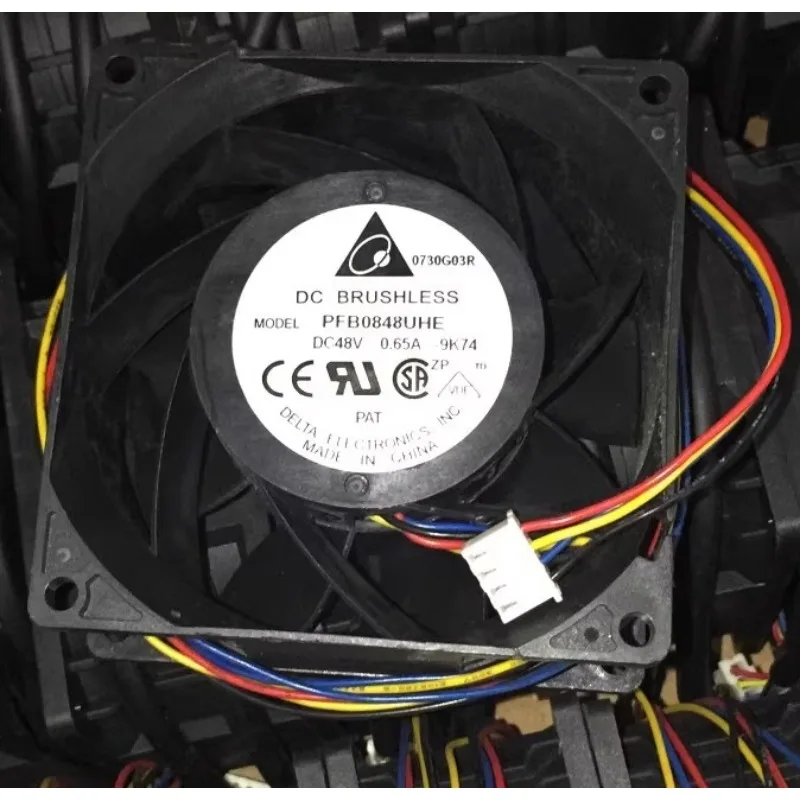 

New Cooler Fan for Delta PFB0848UHE 48V 0.65A Double Ball Cooling Fan 8038 80X80X38mm