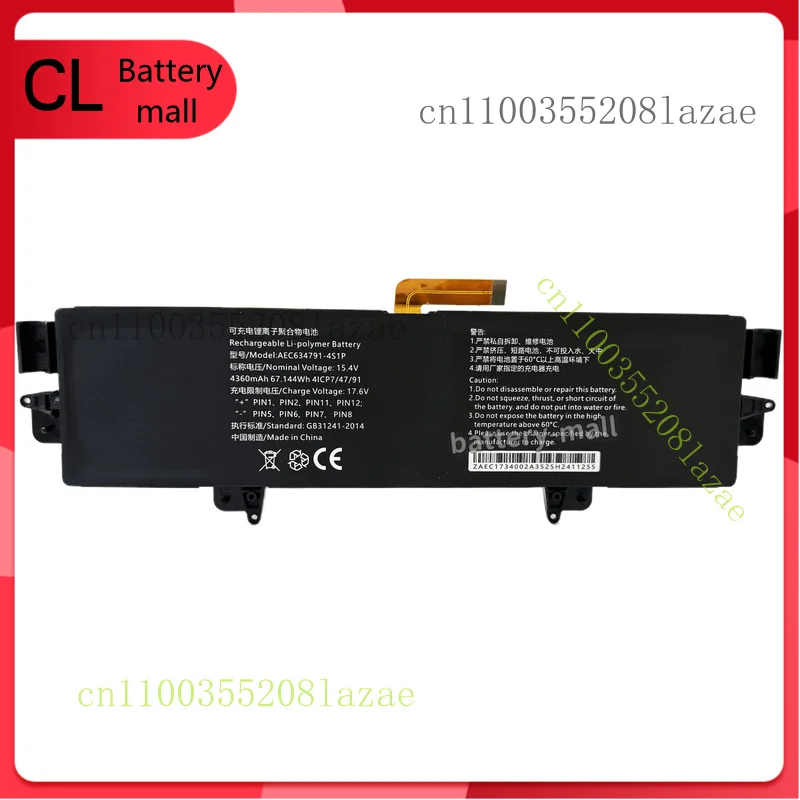 

New Genuine 15.4V 4360mAh AEC634791-4S1P Battery for GPD Win Max 2 2022 2023