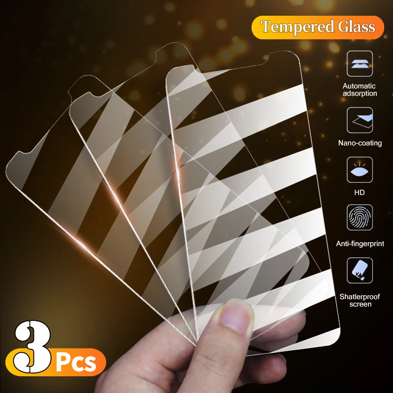 3 Pack Tempered Glass For iPhone 12pro 11pro Max 11 12 pro ScreenProtector Film Glas For Iphone SE 2020 12 Mini Safety Verre 9h