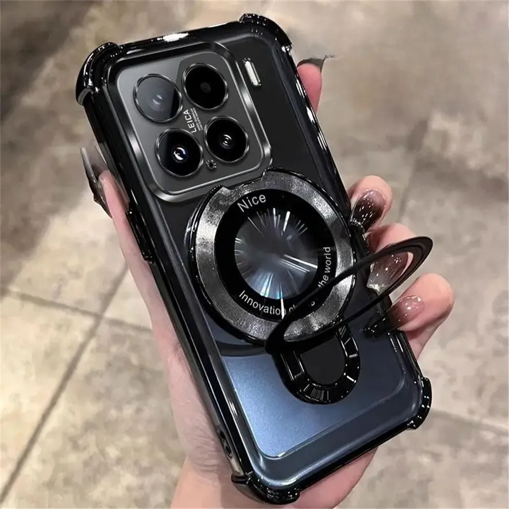 For Xiaomi 15T Pro Case Shockproof Magnetic Bracket Phone Ca