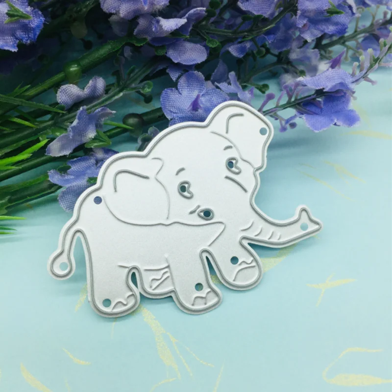 

Cartoon Elephant Etching Metal Cutting Dies DIY Scrapbooking Die Cutout Wedding Party Craft Card Embossing Decoration Stencils