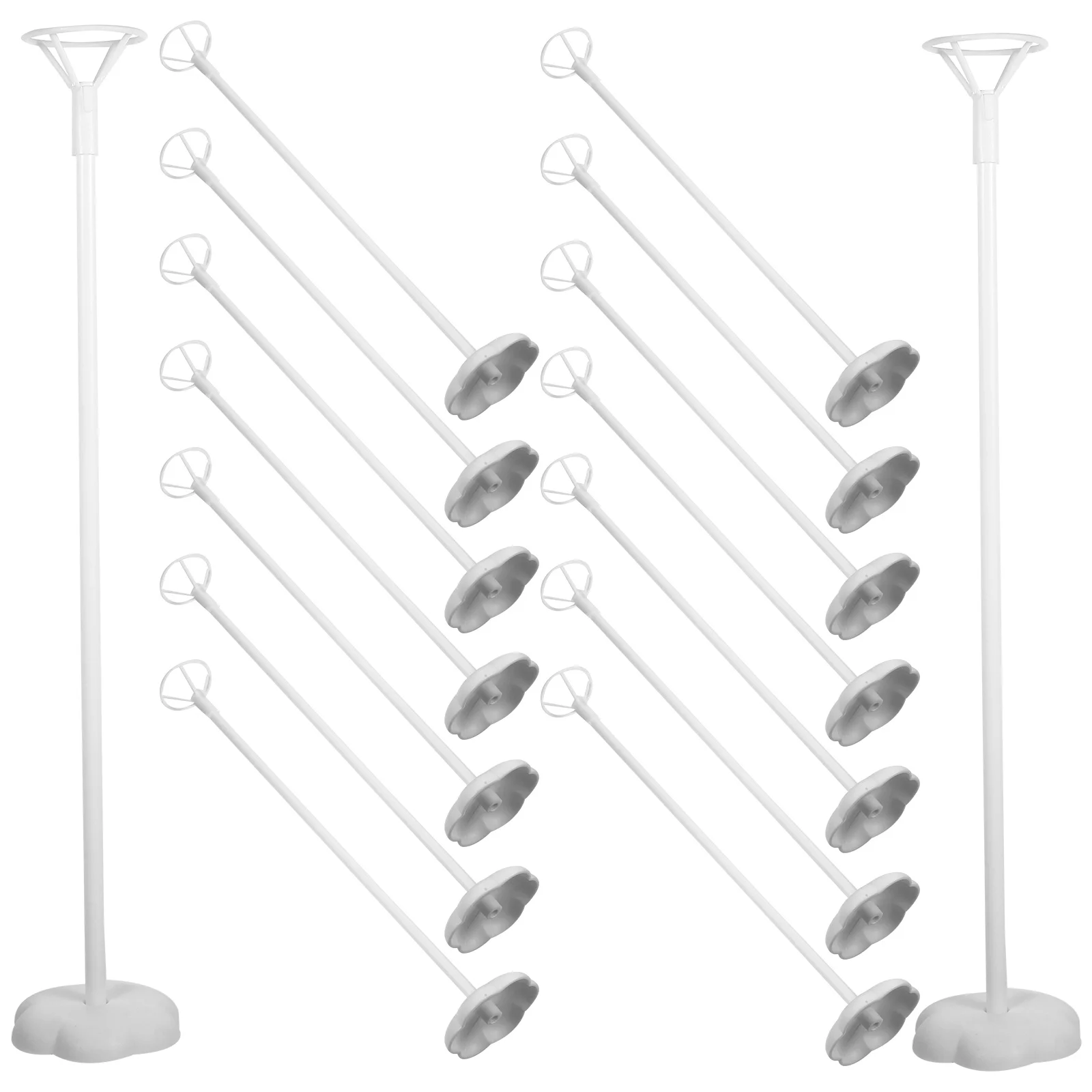 50 Pcs Connector Balloon Support Column Scenes Balloons Table Top Sticks Plastic Stand Kit for