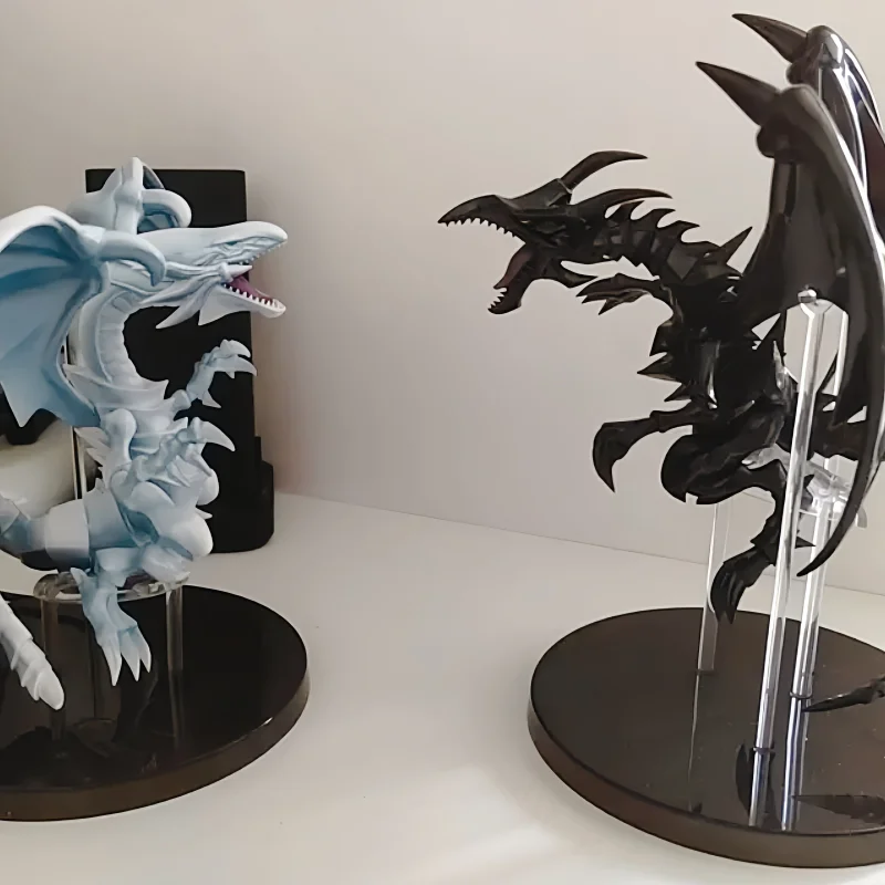 Original Yu-Gi-Oh Duel Monsters Figure Blue-Eyes White Dragon Action Model Red-Eyes Black Dragon Statue Collection Ornament Toys