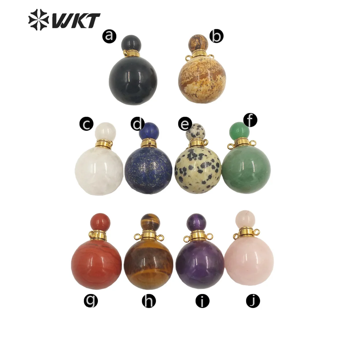 WT-P1930 Amazing Design Crystal Quart Tiger Eye Tiny Exquisite Perfume Essence Oil Bottle Stone Pendant For Chain Necklace ACC