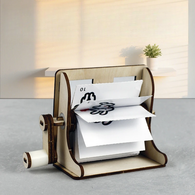 جميل أرنب الدورية العلوم اليدوية الحرفية الإبداعية DIY اليدوية المواد كيت اليد مكرنك الرسوم المتحركة الجمعية لعبة تعلم