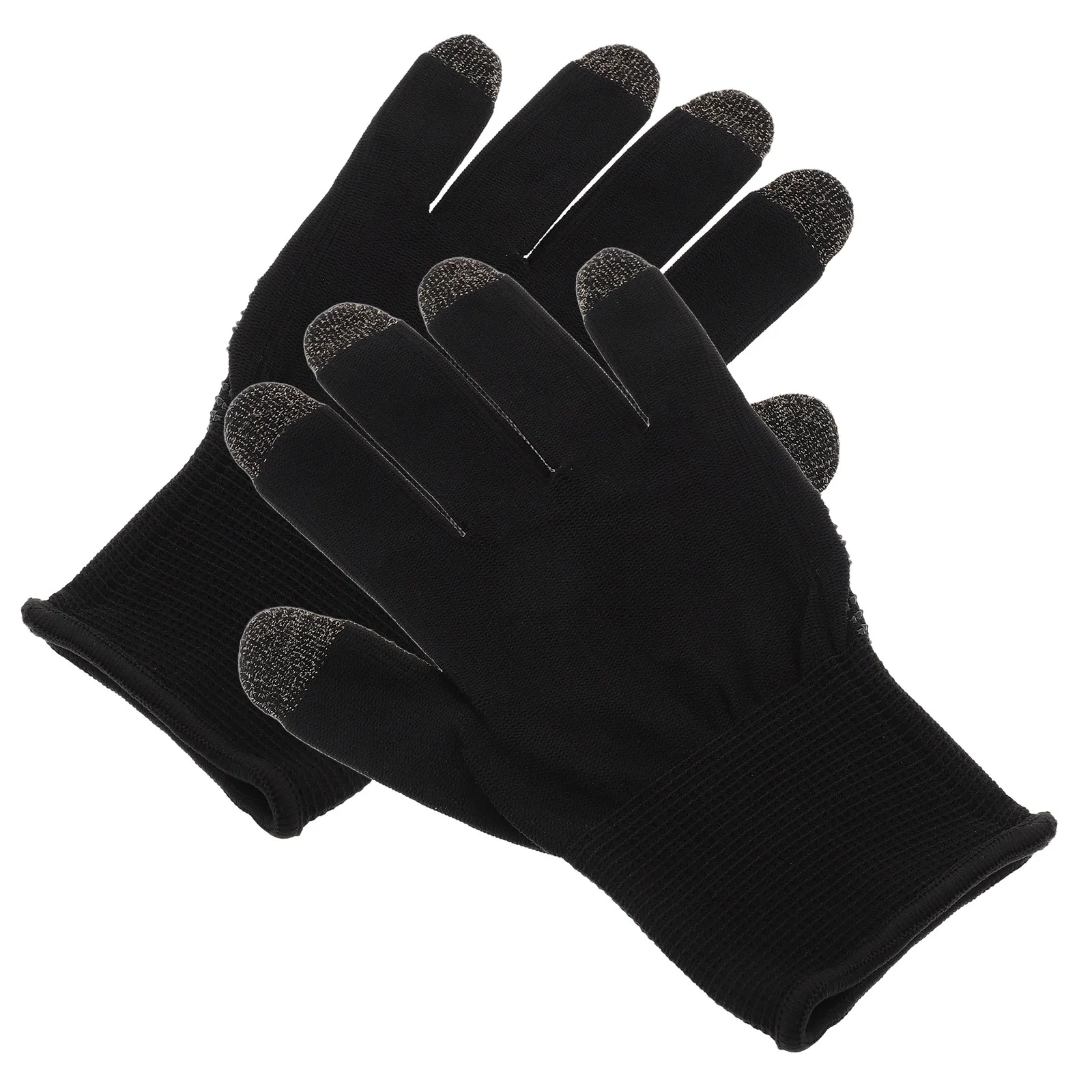 1Pair Full Finger Gamer Gloves Silver Fiber Antisweat Touch Screen Mobile Game Controller Tablet Game Gloves Glove