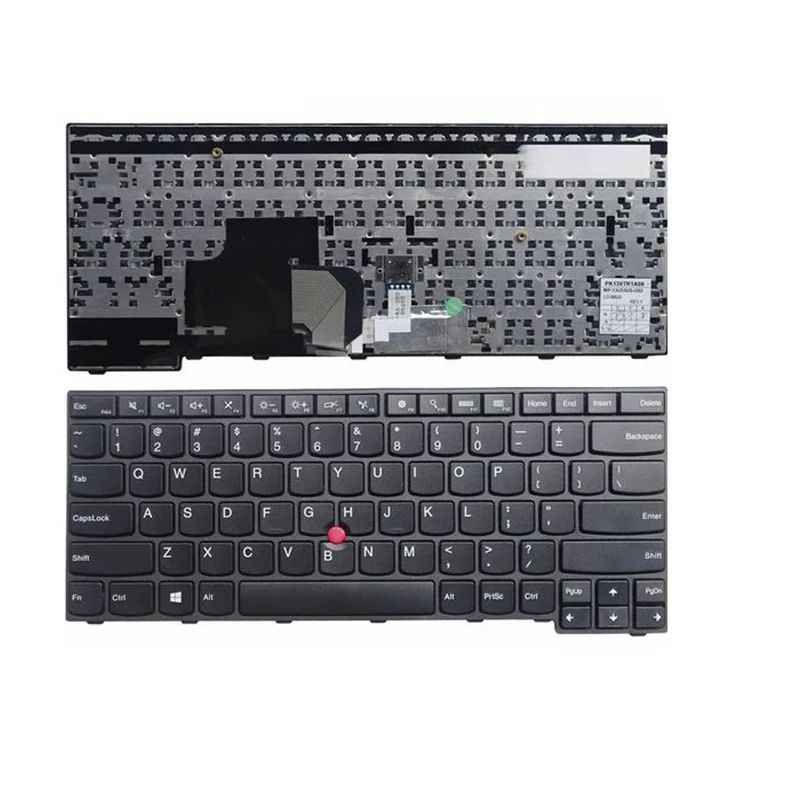 XIN-Russian-US layout Laptop Keyboard For Lenovo Thinkpad E450 E455 E450C W450 E460 E465 with Point NO Backlit