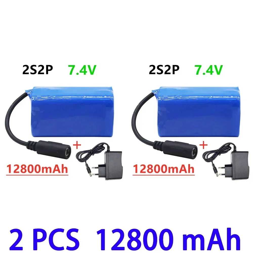 Upgrade 7.4 V 12800mah Lipo Battery for T188 2011-5 T888 V007 H18 C18 Remote Control Fishing Bait Boats Spare Parts