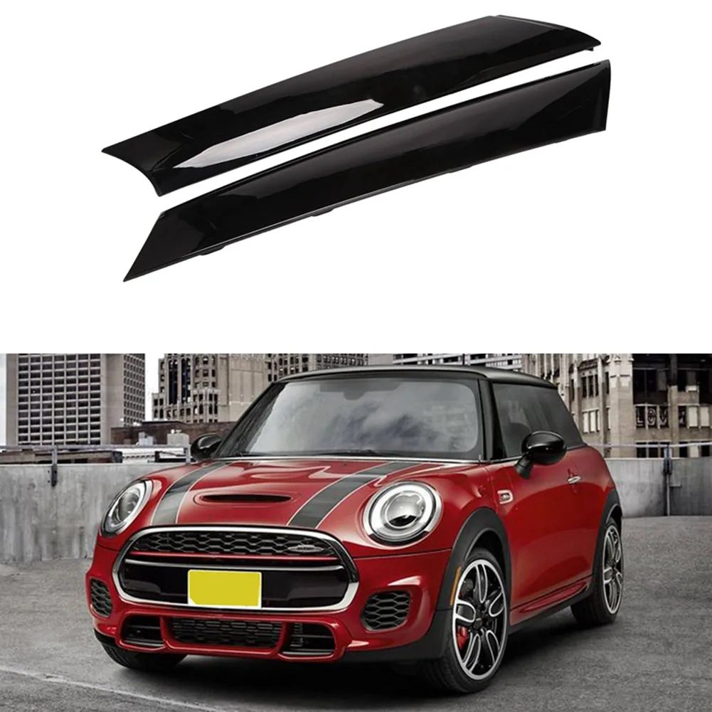 Per-BMW Mini Cooper R57 R55 R56 07-15 anteriore sinistro parabrezza Post Trim nero brillante modanatura esterna una copertura del rivestimento del pilastro