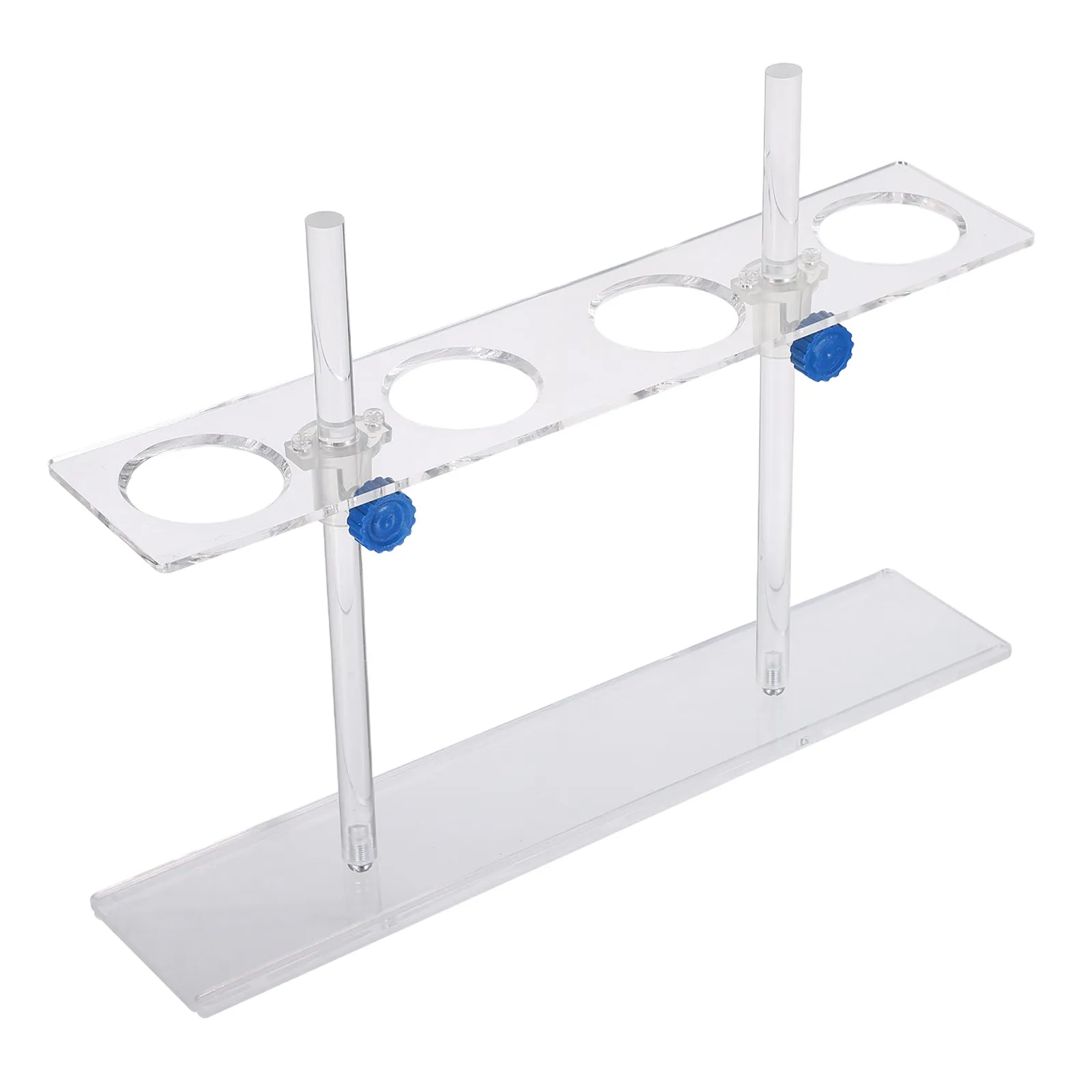 Transparent Acrylic 4 Hole Laboratory Funnel Stand Acid Resistant Stable Multipurpose Chemical Funnel Holder Science Lab