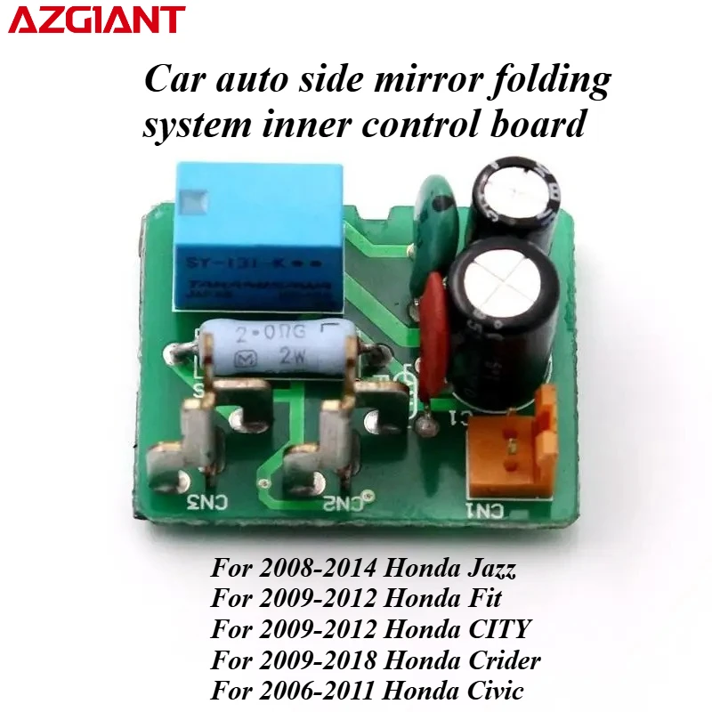 

Azgiant Car auto side mirror folding system inner control board original For Honda Jazz Fit CITY Crider Civic car accessories