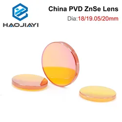 HAOJIAYI China PVD CO2 ZnSe Focus Lens Dia.18 19.05 20mm FL38.1 50.8 63.5 101.6 127mm 1.5-4