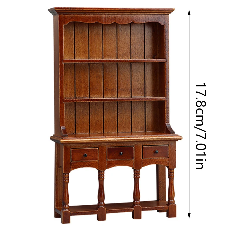 1pc1:12 Miniature Bookcases Cabinet Racks Storage Cabinets Furniture Dollhouse  Model Decor Toy Doll House Accessories