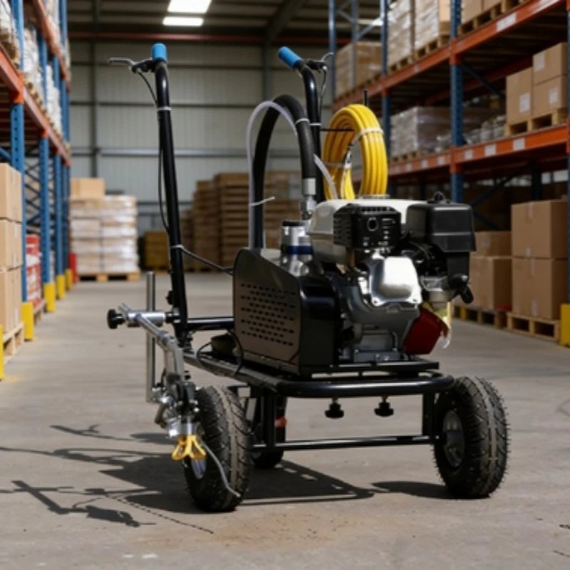 Application Roadwork Road Marking Machine Airless Line Painter Cold Spray Road Line Marking Machine
