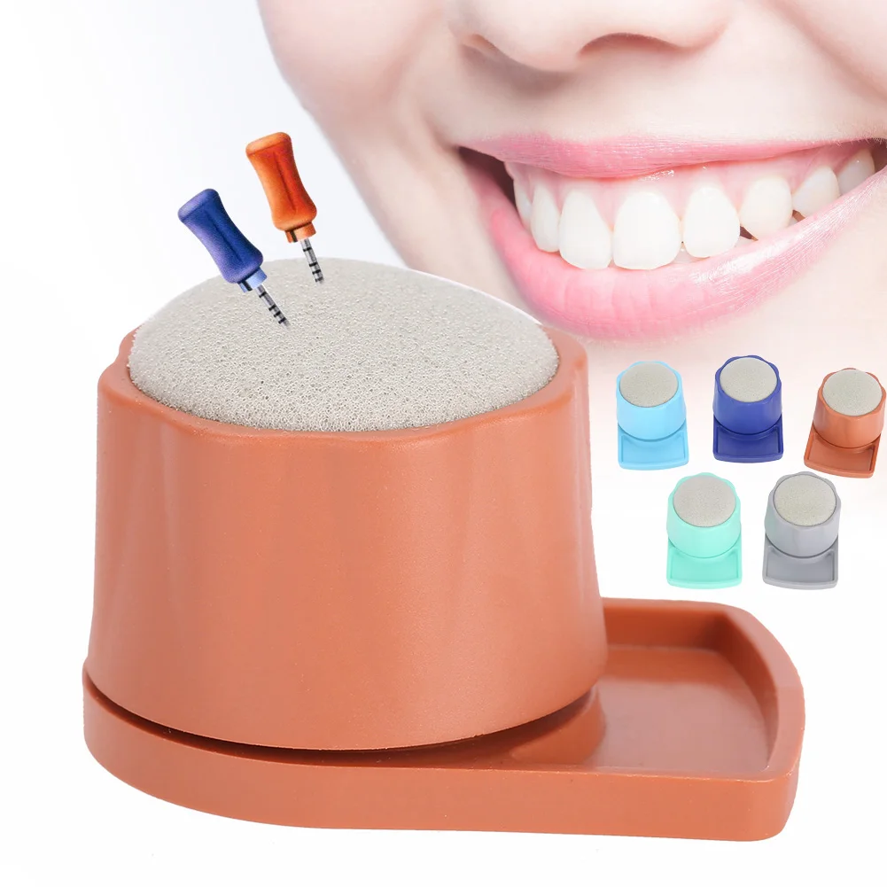 1Pcs 5 Colors Dental Equipment Round Endo Stand Files Cleaning Case Drill Burs Block Holder Autoclavable Oral Care Dentist Tool