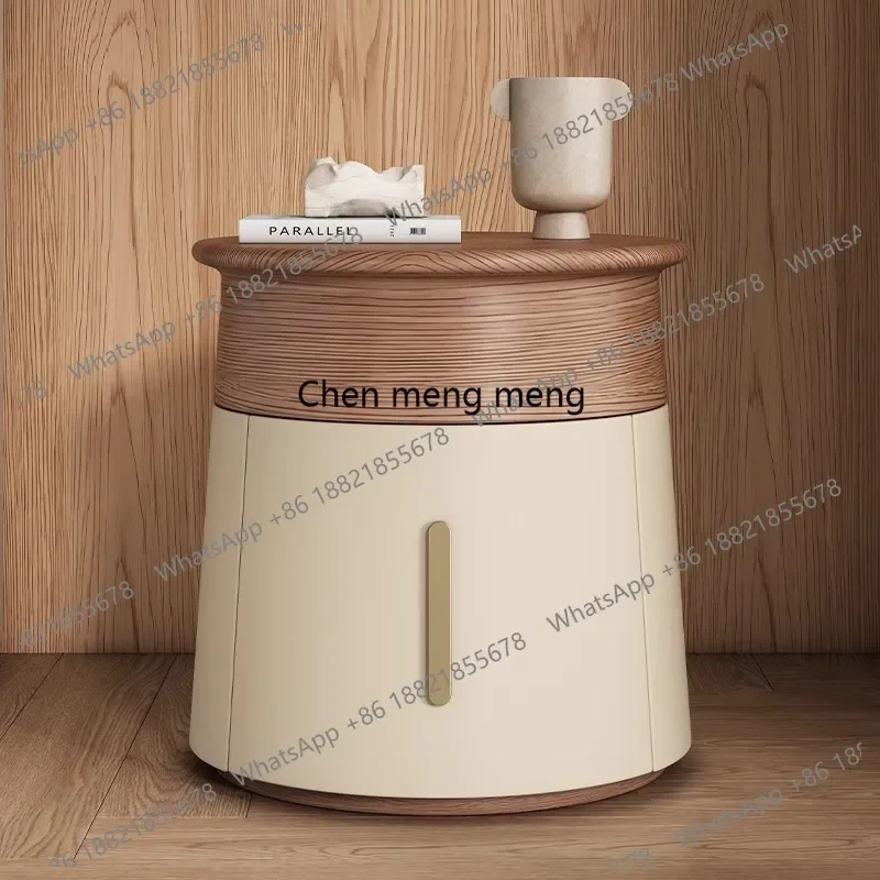 F150  Creative Design Small Bedside Table Space Saving Drawers Storage Nightstand Unique Trendy Mesa De Noche Bedroom Furniture