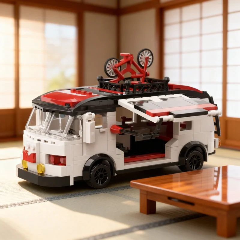 255pcs MOC Camper City Street Collectible Display Building Blocks Pack Model Edition Collector Miniature XL Toy Gift For Makers