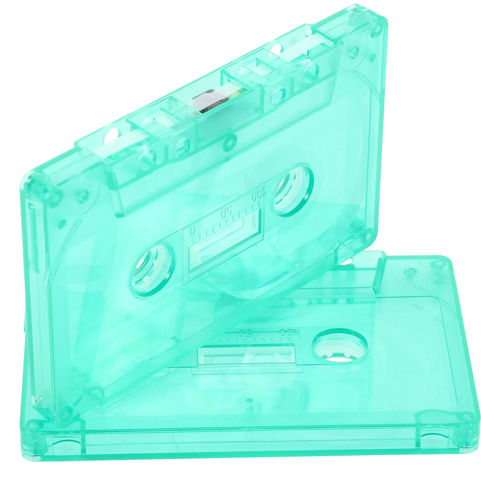 

2pcs Vintage Blank Cassette Tape Decorative Plastic Diy Handcraft Decoration For Office Living Room Study Rustic Audio Tapes