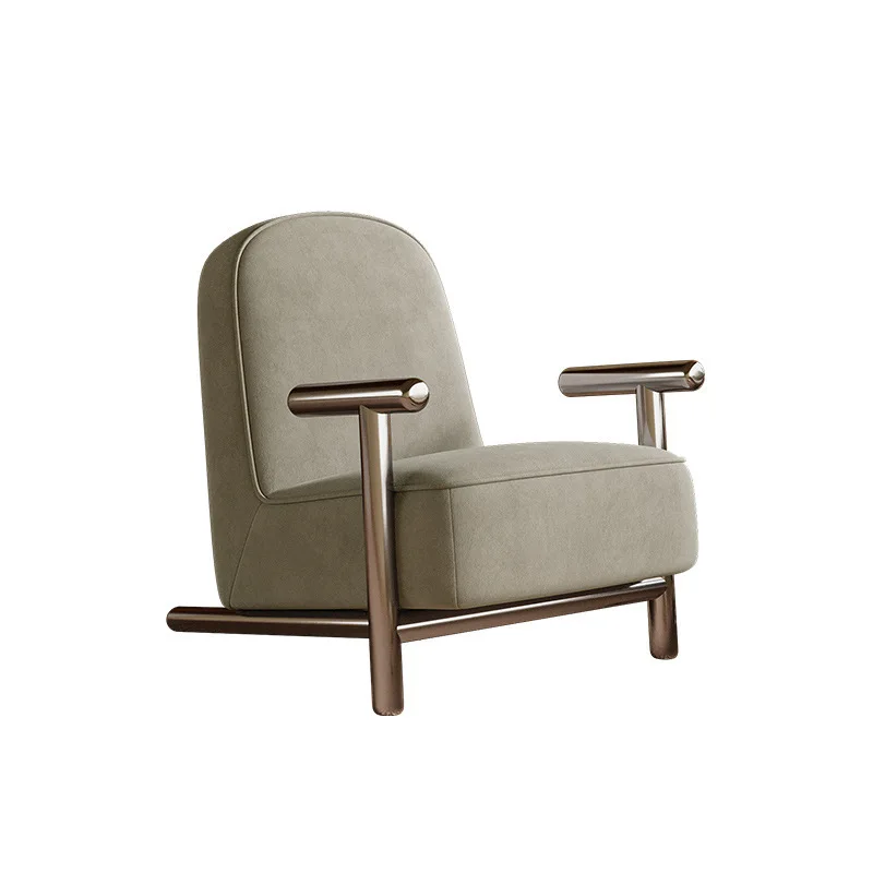 

Single chair small apartment living room balcony leisure chair hotel sofa round table combination ergonomic chair