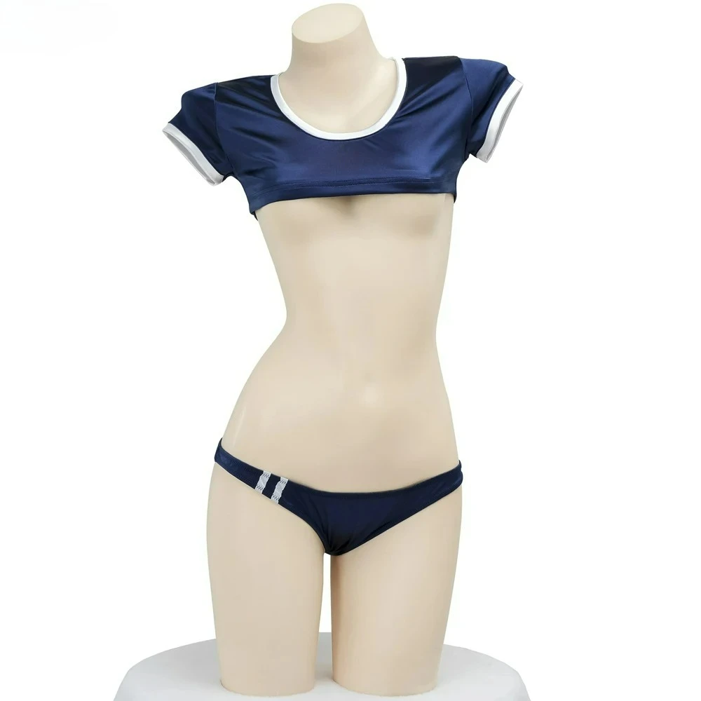 

Japanese Anime Student Short Gymnastics Suit Girls Swimsuit Cosplay Costume Women Bikinis Bathing Suit School Girls Role Play