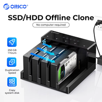 ORICO 5 Bay USB 3.0 to SATA 2.5/3.5 Inch HDD Docking Station Hard Drive Enclosure with Offline Clone HDD Case Plug and Play