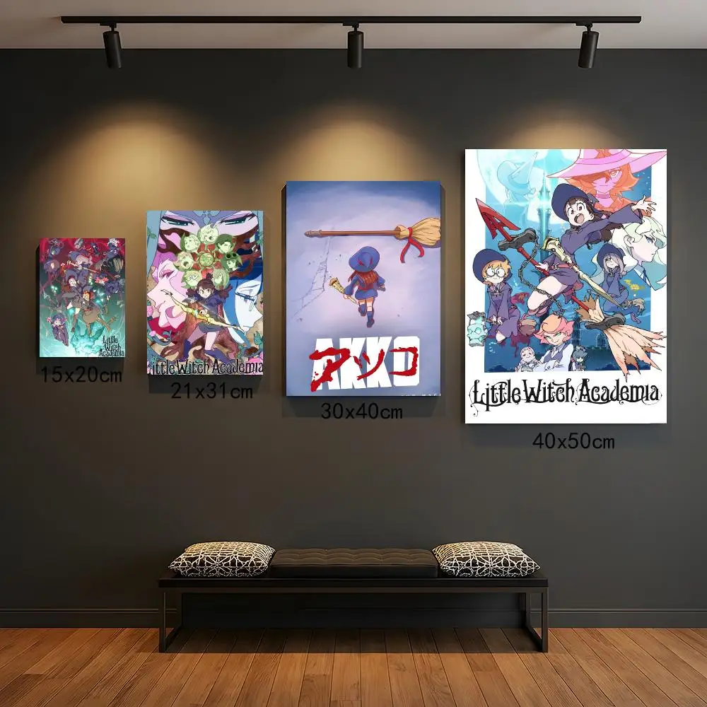 anime L-Little Witch Academia-A Poster Peel and Stick Wall Art for Cafe Office Bar and Home Decoration