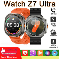 Outdoor Sports Z7 Ultra Smart Watch Bluetooth Call Health Monitoring GPS Motion Track Tracker 1.52-inch HD Screen Smart Watch