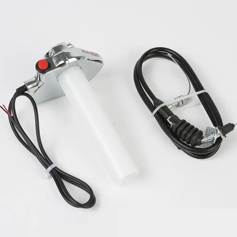 Universal Compatible Moto Throttle Grip with Kill Switch & Cable High Quality Part for Dirt Bike ATV Use