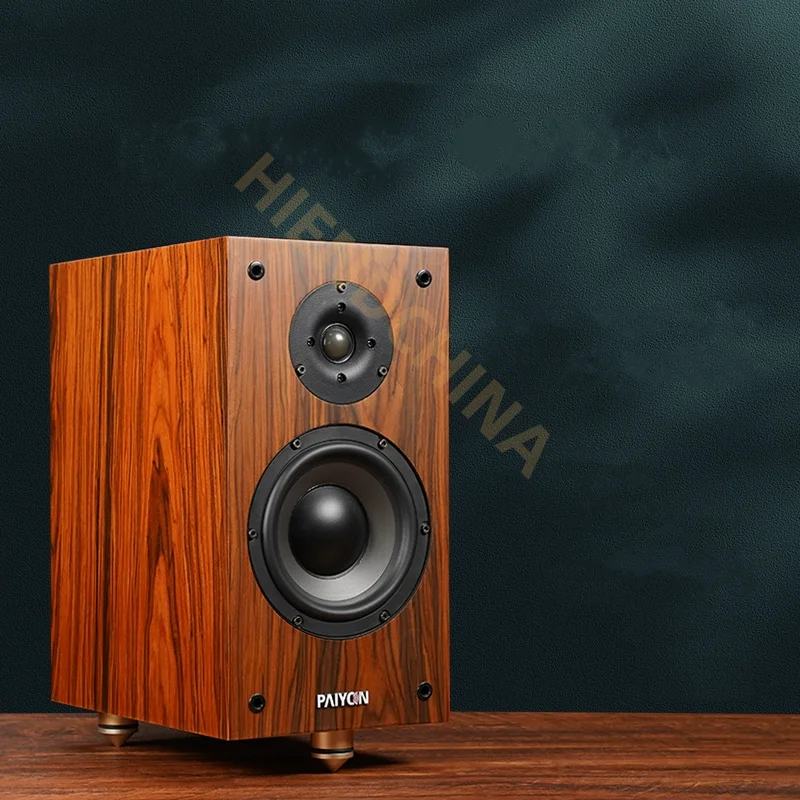 PY-01 2.0 Altavoces pasivos de estantería Sistema de audio doméstico de madera de grado audiófilo de alta fidelidad de 6,5 pulgadas