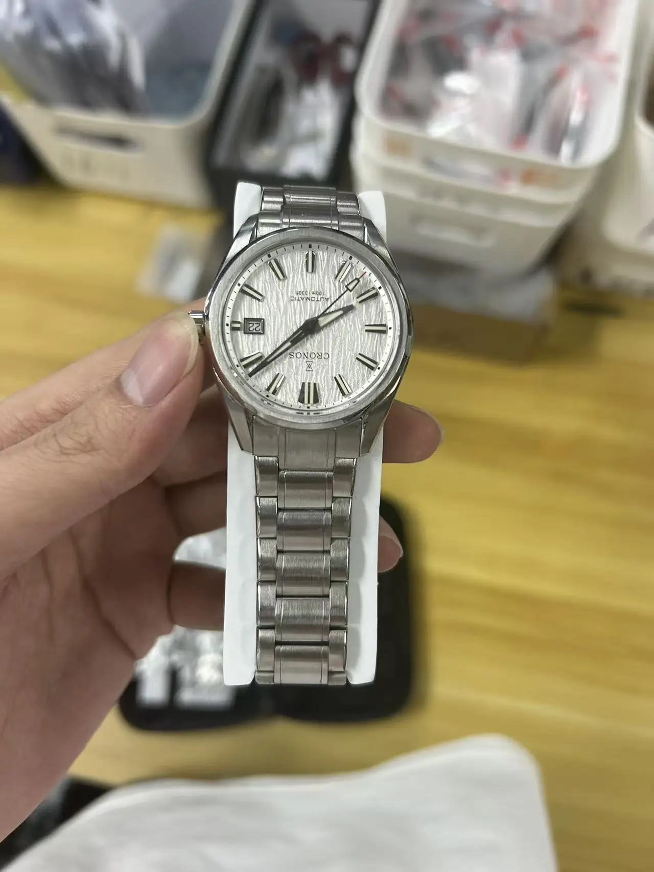 Relógio masculino Minor Flaw Cronos L6037M PT5000