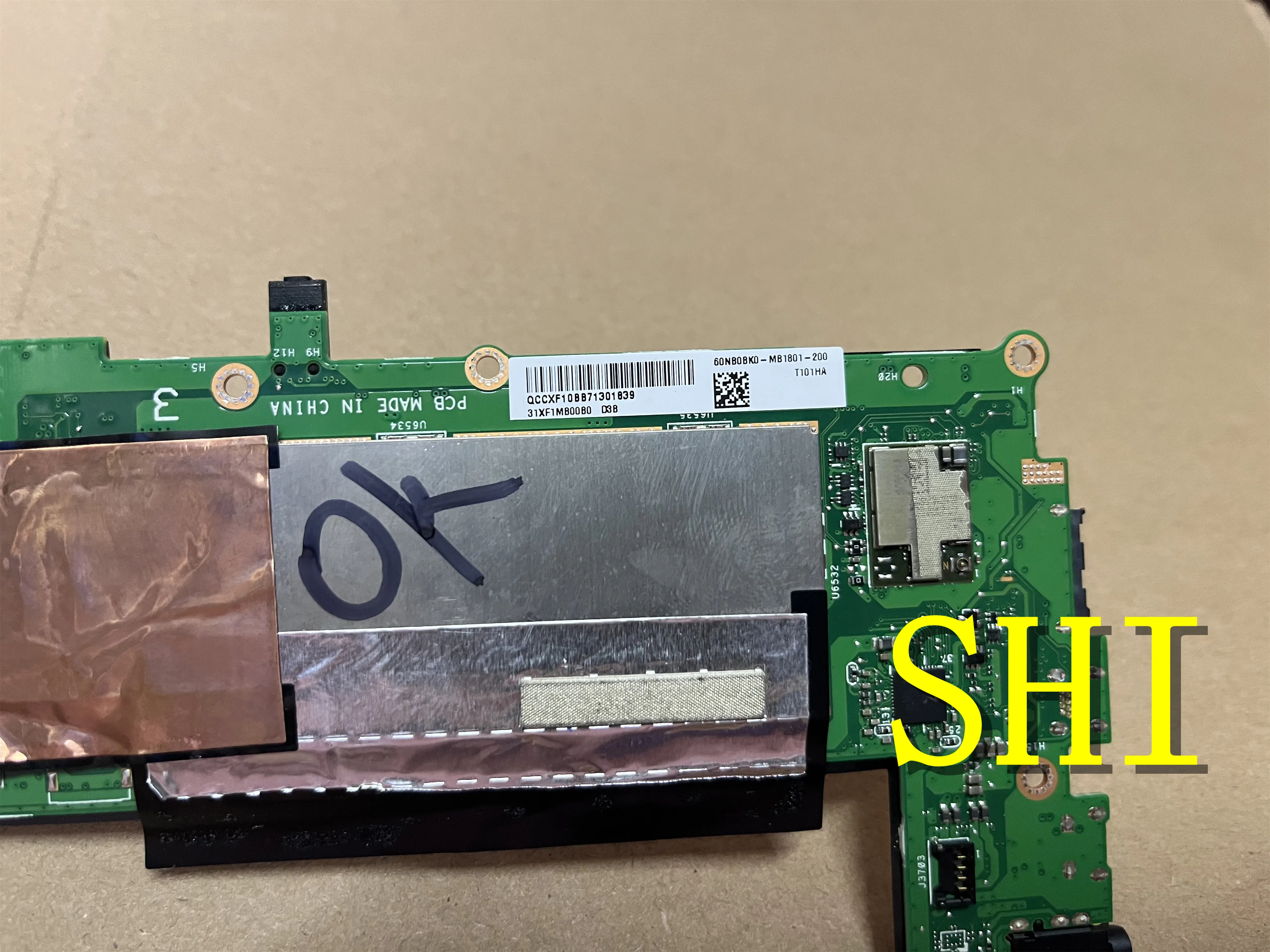 T101HA FOR ASUS Used Transformer Book T101ha T101h 2/32G Motherboard Mainboard 60nb0bk0-mb1801 Free shipping