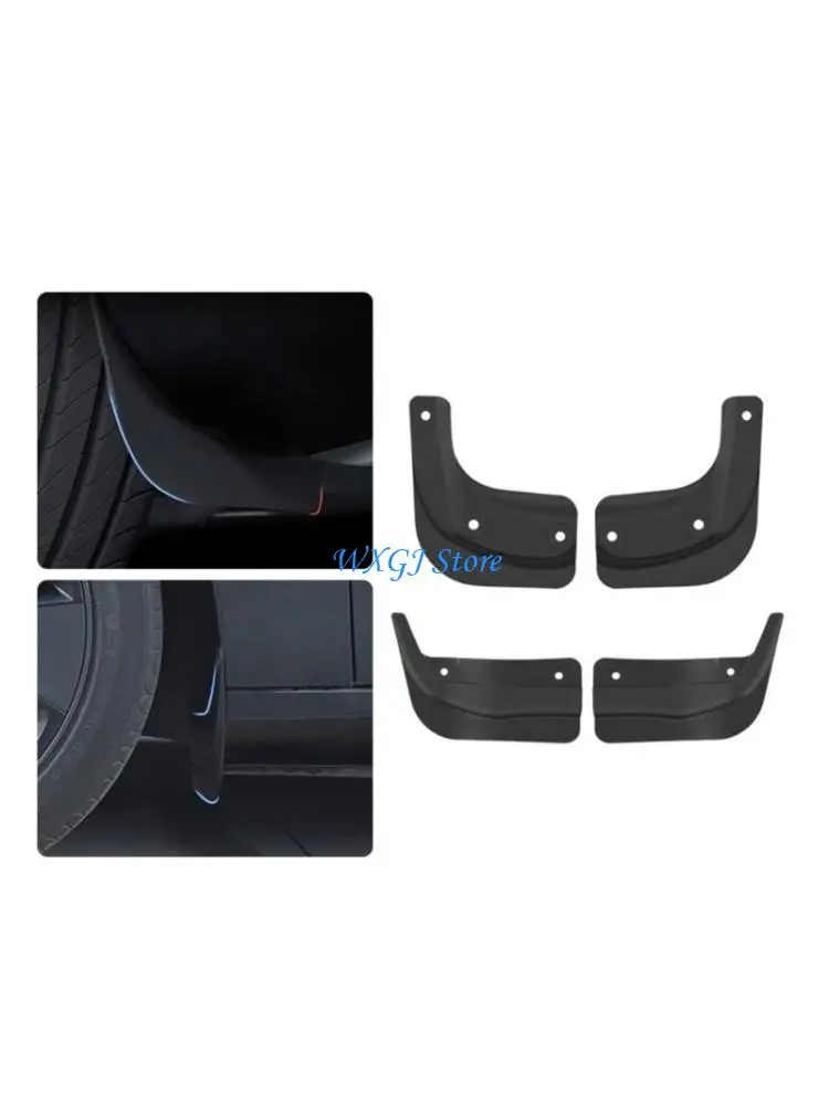 

37JE 4Pcs TPE Mud Flaps Splash Guards Mudguard Front Rear for