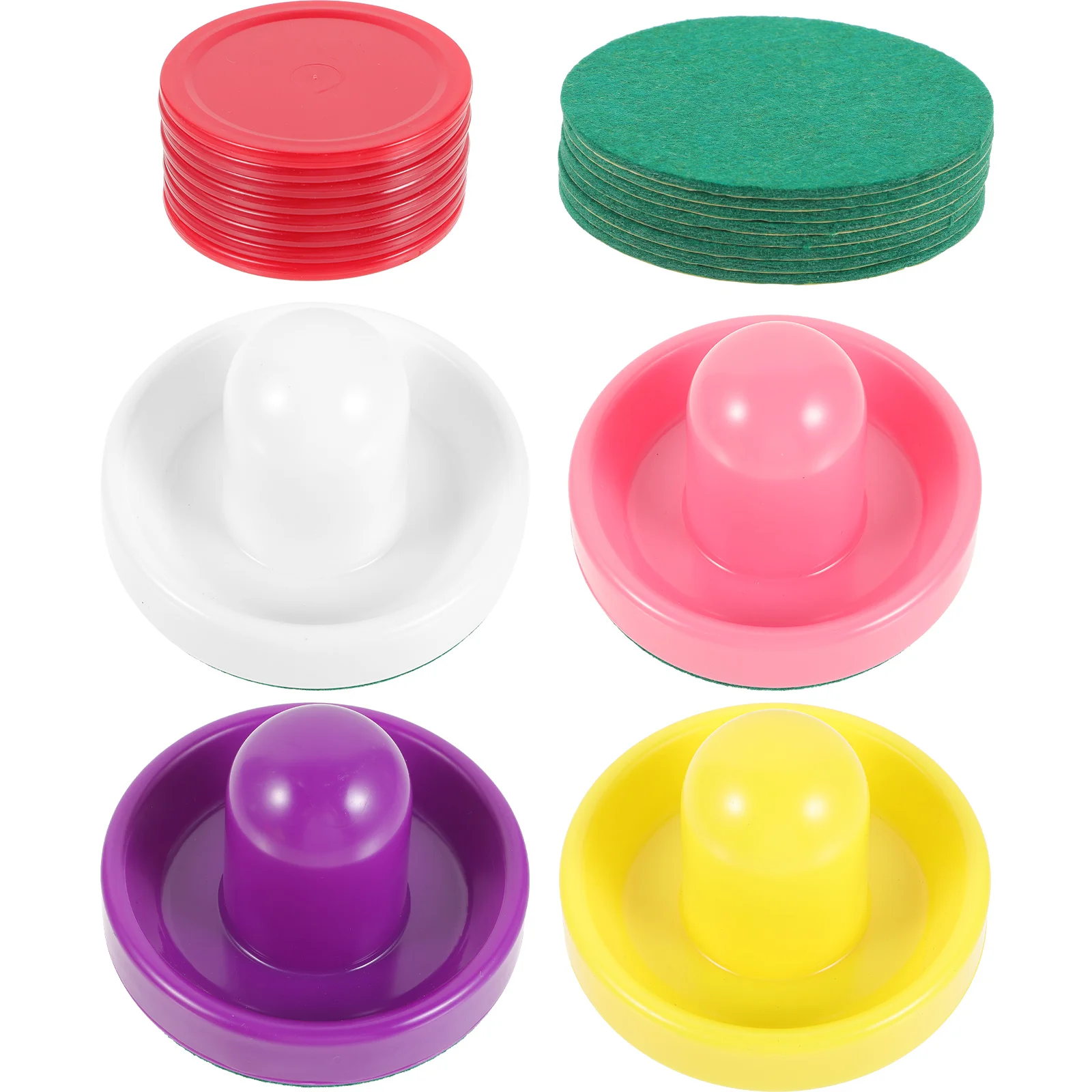 Pucks De Gelo De Plástico com Pá e Pás, Air Hockey Cover, Fontes Do Partido, Empurrador Engraçado, Acessórios Do Jogo, Envio